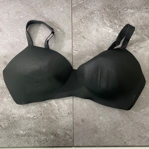Cacique‎ Black T Shirt No Wire Lingerie Bra 44DD Comfort Stretch